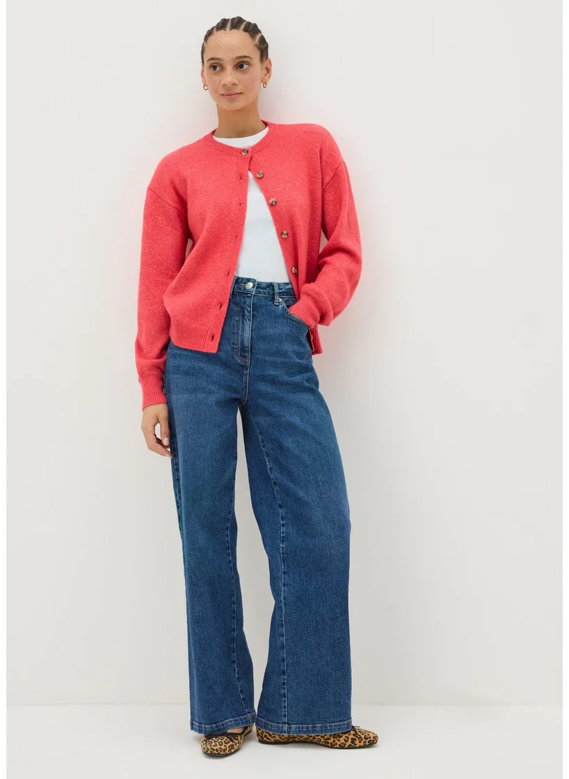 Matalan Coral Crew Neck Cardigan