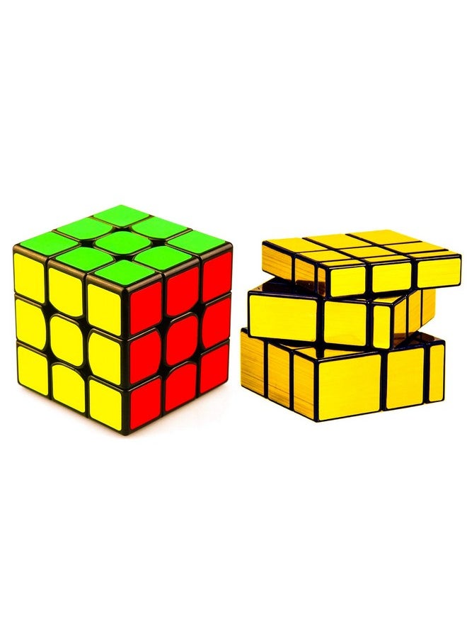 دي إيترنال مجموعة مكعبات الألغاز عالية السرعة D ETERNAL Cube المكونة من 3x3 ومرآة ذهبية  - Image 1
