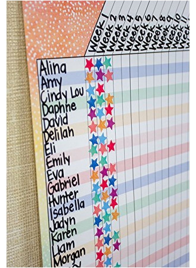Watercolor Stars Mini Stickers
