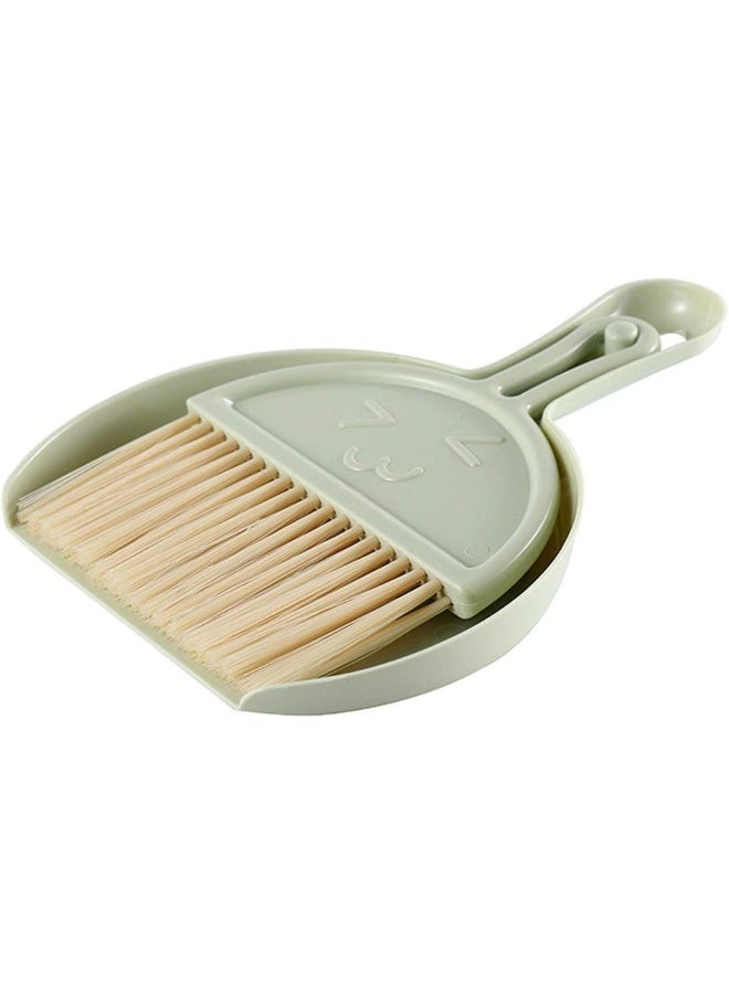 Setaria Viridis Small Dustpan and Brush kit, Multifunctional Cleaning Tool (with Manual Broom Brush), Plastic dust Collector - Image 1
