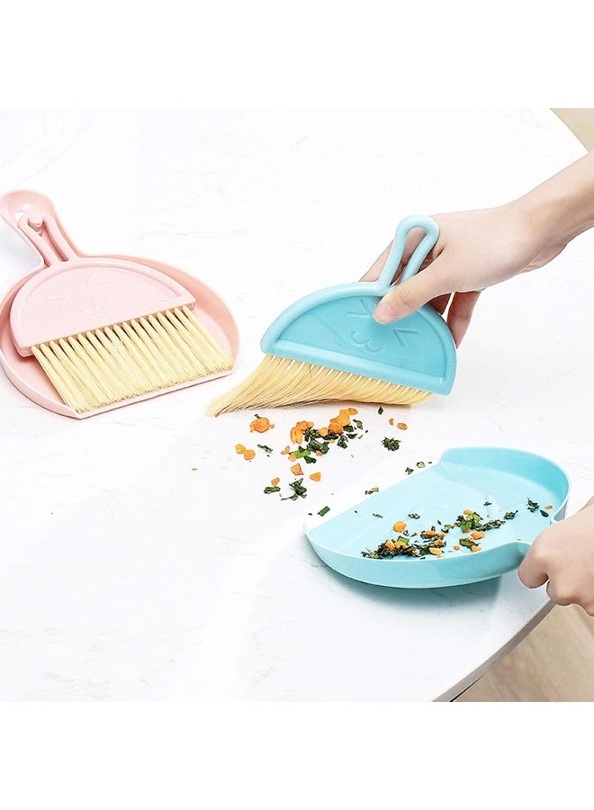 Setaria Viridis Small Dustpan and Brush kit, Multifunctional Cleaning Tool (with Manual Broom Brush), Plastic dust Collector - Image 2