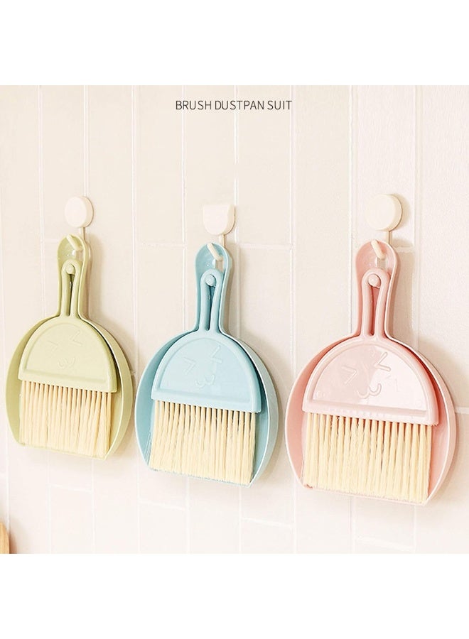 Setaria Viridis Small Dustpan and Brush kit, Multifunctional Cleaning Tool (with Manual Broom Brush), Plastic dust Collector - Image 3