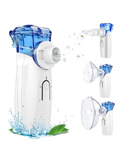 Hulami Portable Nebulizer Machine, Handheld Mini Mesh Nebulizer for Adults and Babies, Personal Steam Inhaler Nebulizer Machine with Mask Mouthpiece for Easy Breathing  - Image 1