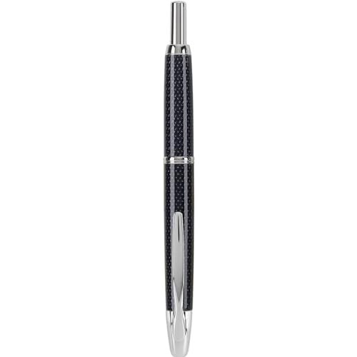 PILOT Vanishing Point Collection Retractable Fountain Pen, Blue Carbonesque with Rhodium Accents, Blue Ink, Fine Nib (60149) - Image 2