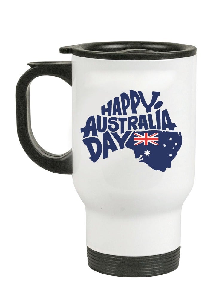 Australia Day Insulated Travel Mug - Celebrate with This Festive Travel Mug and Your Favorite Hot Beverage - Australia Day Gifts  - Image 1