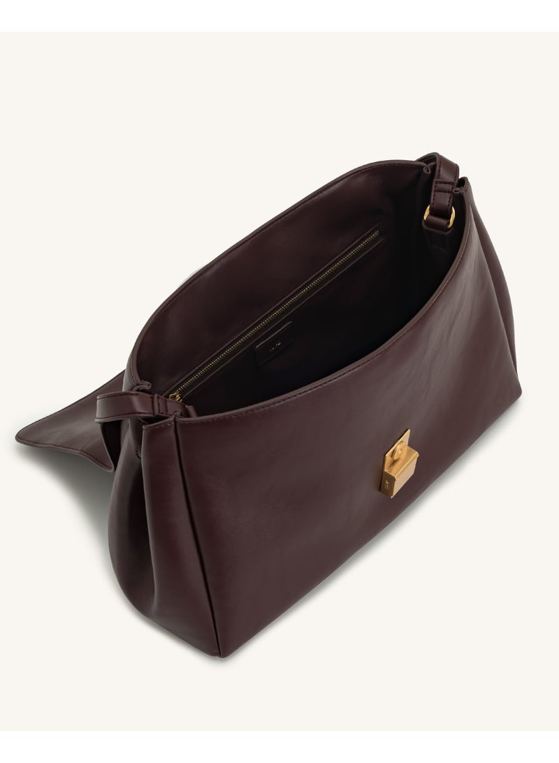 JW PEI Hilary Shoulder Bag - Deep Burgundy - Image 3