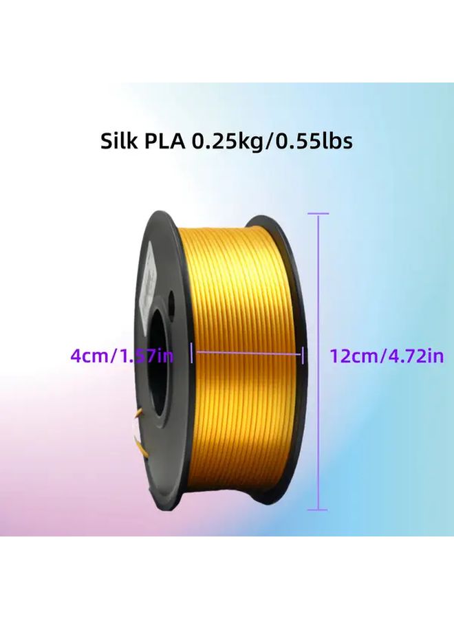 Silk Golden PLA 3D Printing Filament 1 75Mm 250G Smooth Printing 0 55 Lb Spool - Image 2