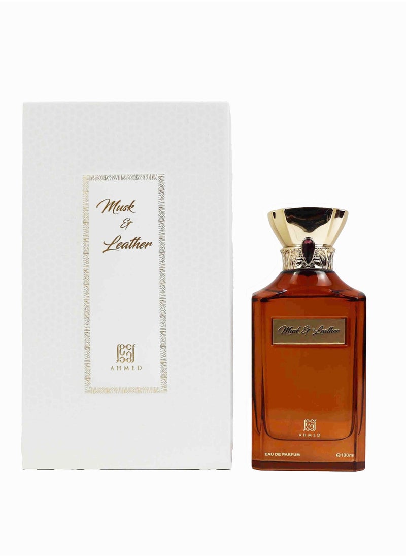 Ahmed Al Maghribi Musk and Leather Edp perfume 100ml  - Image 1