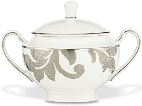 LENOX Lenox Silver Applique Sugar Bowl with Lid 