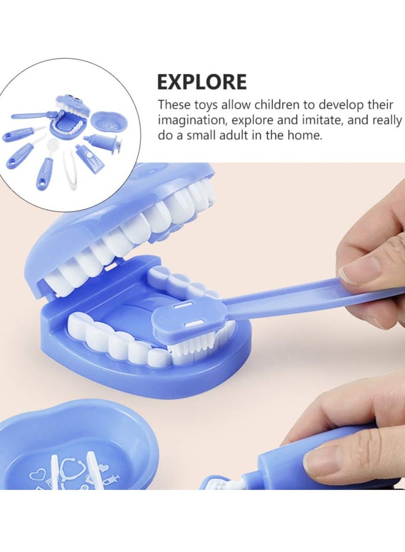 Zikra Kids Pretend Play Doctor Set Dentist Medical Kits Toddler Doctor Role Play Educational Toys Pretend Play Dentist Tools Doctor Playset Random Color - Image 3