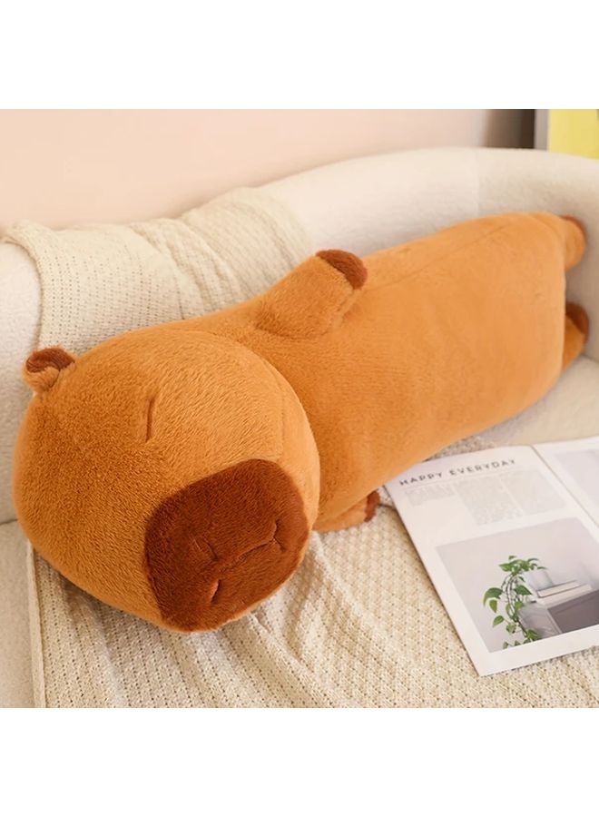 19.69 Inch Long Capybara Plush Pillow Ultra Soft Stuffed Animal Body Cushion - Image 5