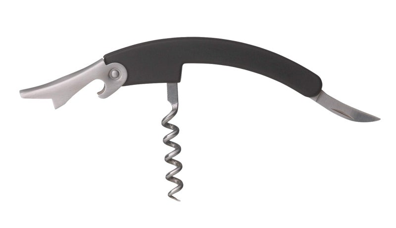 Barcraft Waiter’s Corkscrew Wine Opener – Professional Folding Wine Key with Foil Cutter & Beer Bottle Opener | KitchenCraft - Image 1