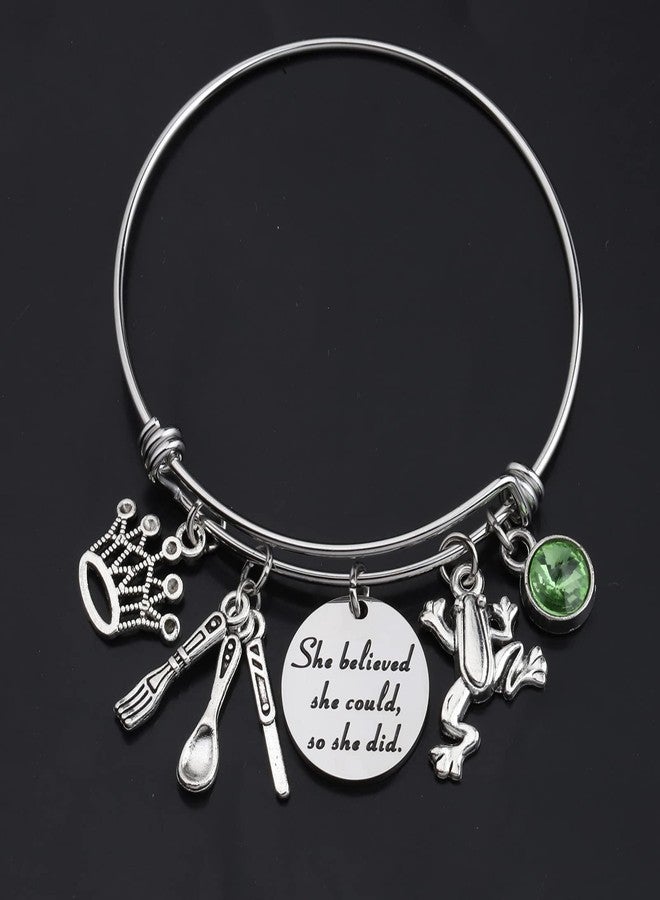 FAADBUK Princess and the Inspired Bracelet She Believed She Could So She Did Inspiration Gift for Her (Princess and the Frog Bracelet) - Image 3