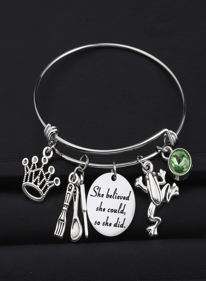 FAADBUK Princess and the Inspired Bracelet She Believed She Could So She Did Inspiration Gift for Her (Princess and the Frog Bracelet) - Image 4