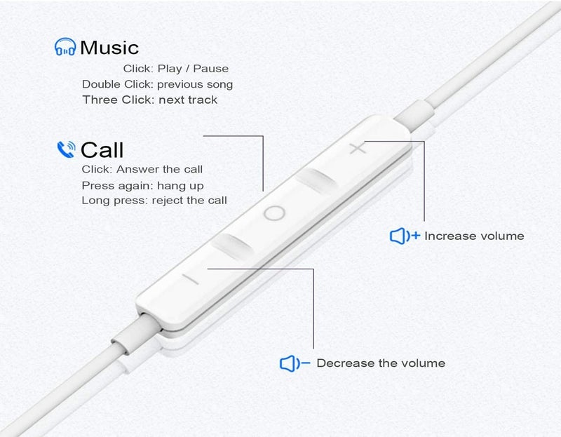 BENEWY Hi-Res Extra Bass Earbuds Noise Isolating In-Ear Headphones Wired Earbuds with Microphone for iPhone, iPod, iPad, MP3, HUAWEI, Samsung, Lightweight Earphones with Volume Control 3.5mm Jack Headphones - Image 3