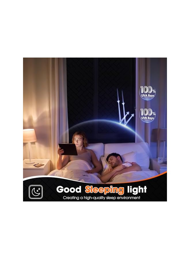 The Bros 100% Blackout Window Film, Sun Blocking Window Privacy Film, Darkening Privacy Window Blackout Cover Static Cling, No Glue Anti Glare for Home Removable - Image 4