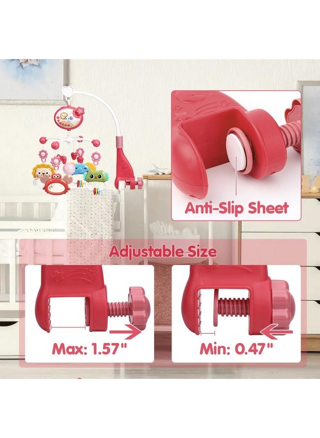 Mini Tudou - Baby Crib Mobile With Music And Lights,360°Rotation Remote Control Musical Mobile For Crib With 400 Lullabies,Projection Night Light And Chewable Rattle Toy,Crib Mobile For Girls And Boys - Image 1