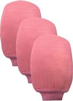 Generic Pack of 3 Moroccan Loofah Bath gloves 