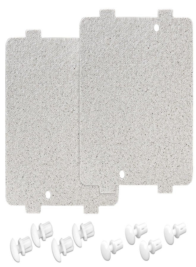 Dairrr Fuuu غطاء ميكا لموجه الموجات في الميكروويف WB39X10034، متوافق مع أجهزة ميكروويف جنرال إلكتريك، بديل لغطاء موجه الموجات AP4980541 وAH3486812، مقاس 3-7/8 × 4-1/4 بوصة، عبوة من قطعتين - Image 1