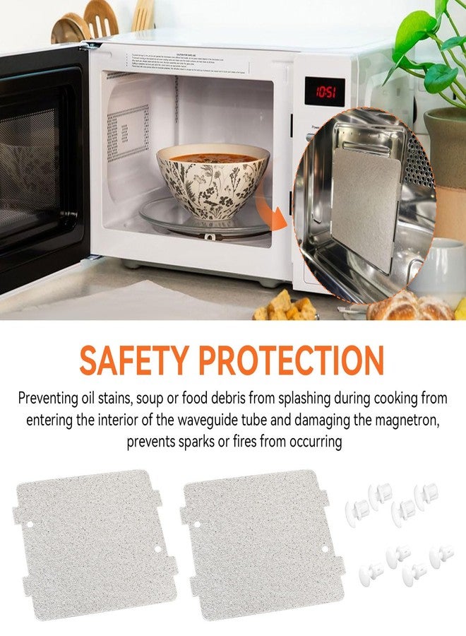 Dairrr Fuuu غطاء ميكا لموجه الموجات في الميكروويف WB39X10034، متوافق مع أجهزة ميكروويف جنرال إلكتريك، بديل لغطاء موجه الموجات AP4980541 وAH3486812، مقاس 3-7/8 × 4-1/4 بوصة، عبوة من قطعتين - Image 5