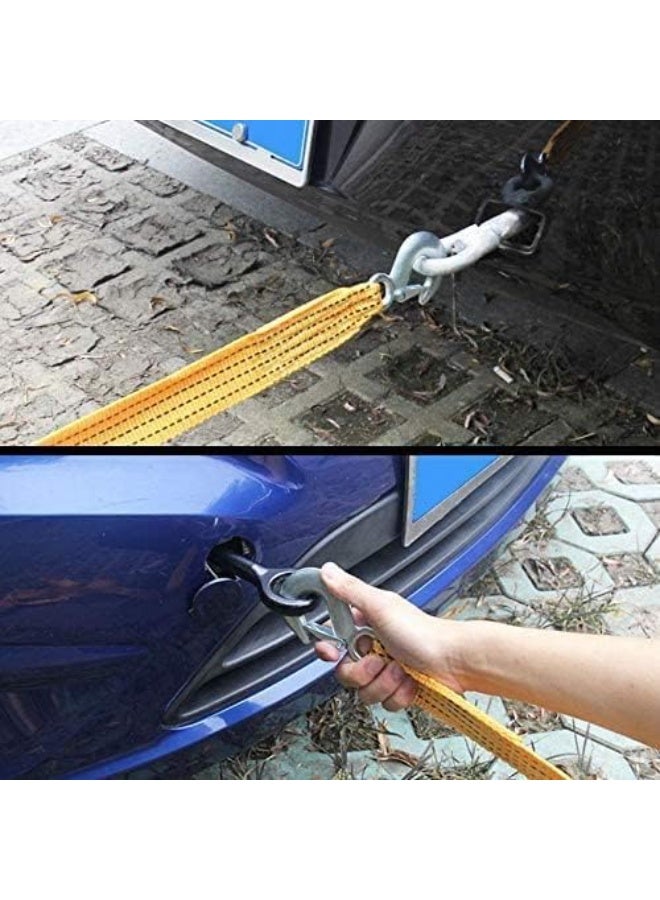 High-Strength Steel Wire Tow Rope - Emergency Recovery Cable with Safety Forged Hooks - Professional Roadside Assistance Heavy Duty Trailer Line for Cars & SUVs - Image 5