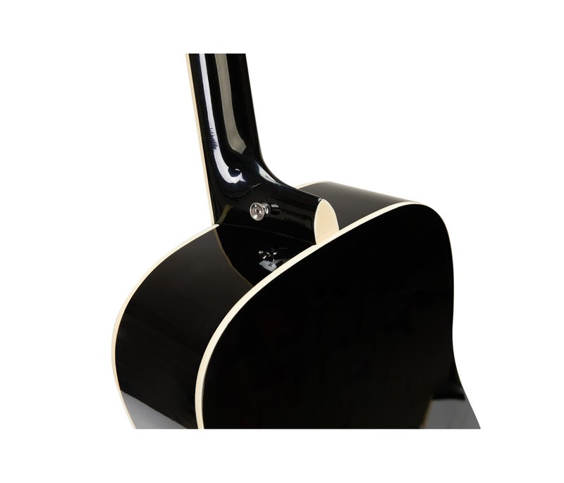 SX جيتار SD104GBK دريدناوت أكوستيك - أسود لامع - Image 5