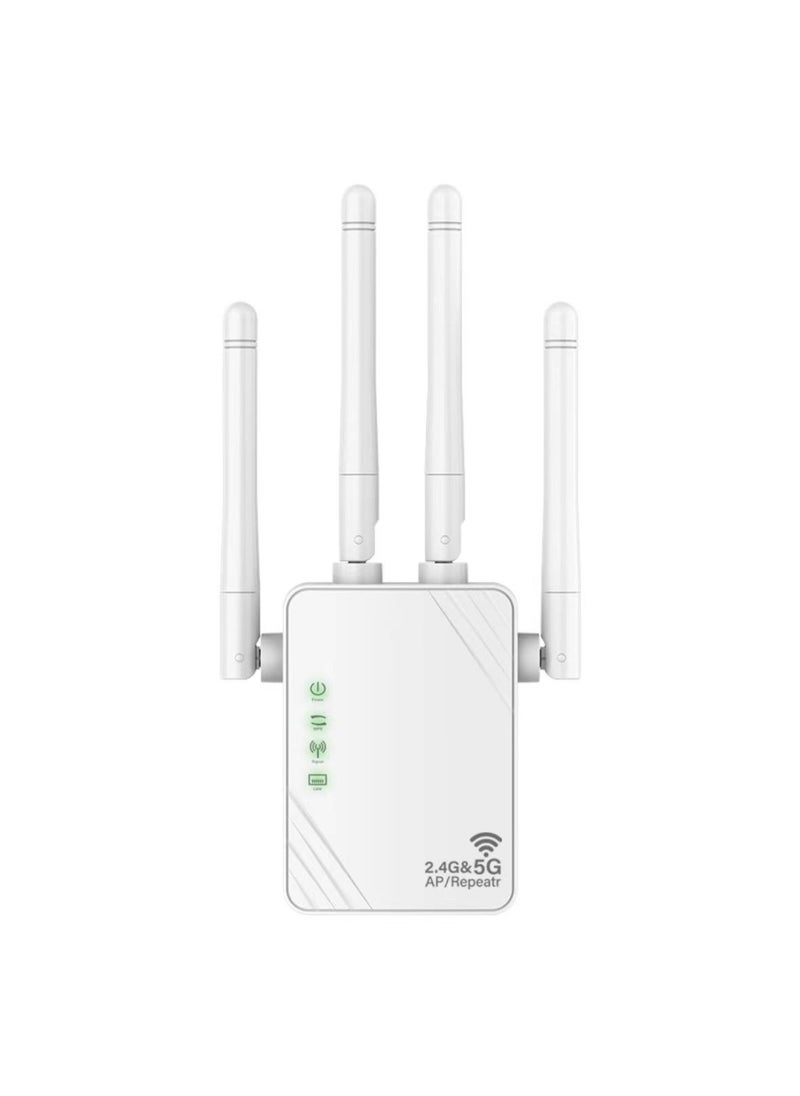Generic 1 x 5 pcs Factory Direct WiFi Booster 1200M Dual-Band 5G Enhancer White us standard 