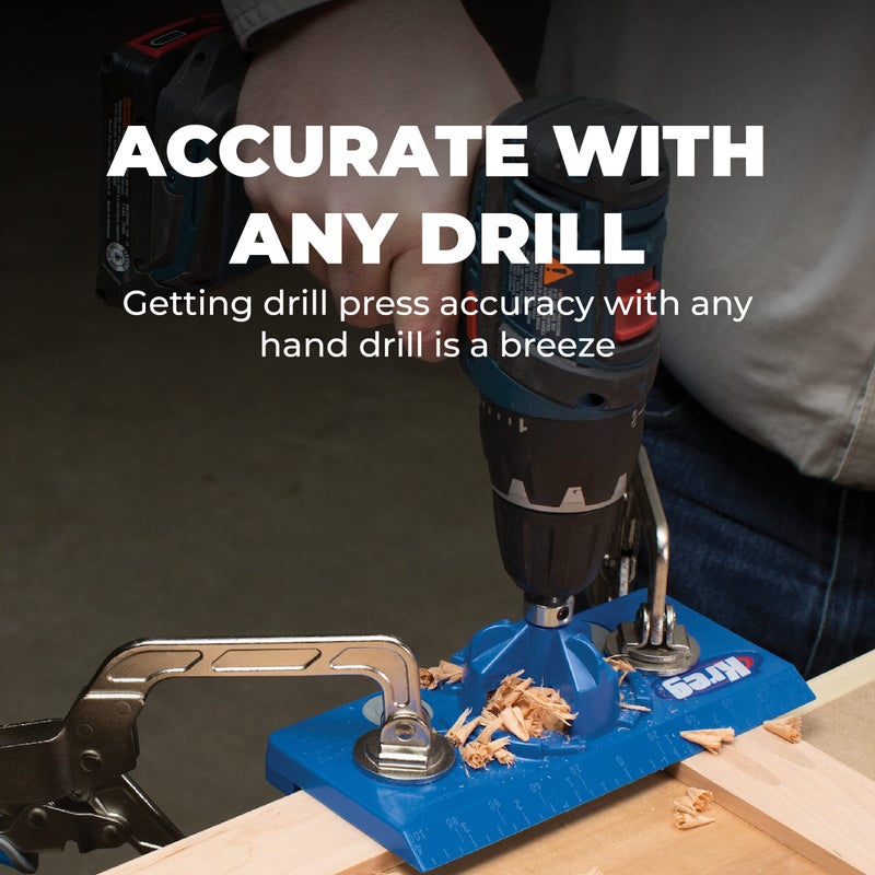 Kreg KHI-HINGE Concealed Hinge Jig - Drill Perfect Holes for Cabinet Hinges & Hardware Installation - Cabinet Door Hinge Tool - Cabinet Hardware Jig - Image 2