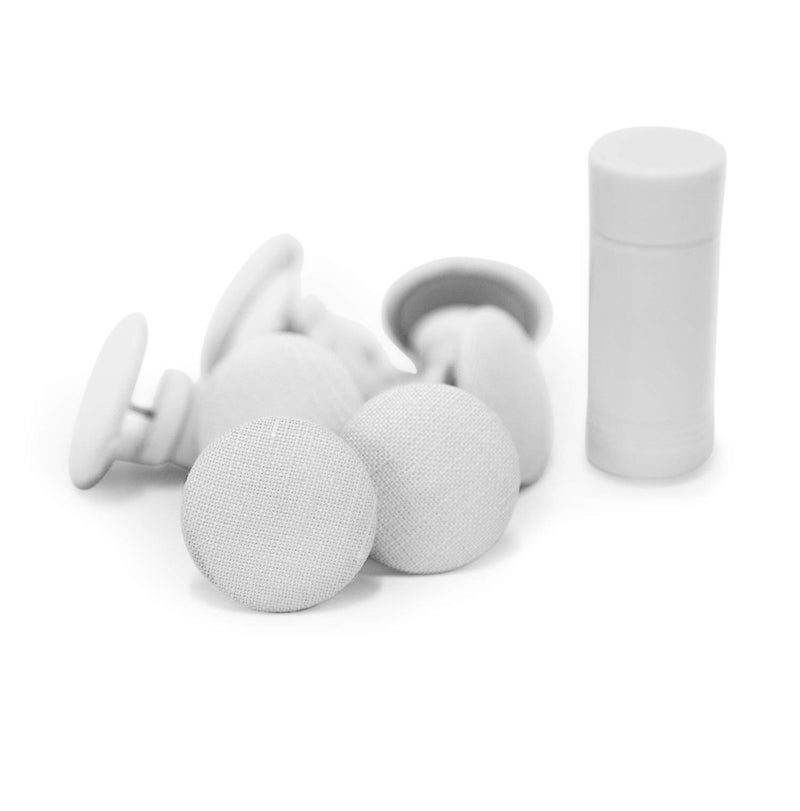 Pinion Pins PinionPins White Magnetic Duvet Clips with Magnetic Key for Easy Removal. Pack of 8 Comforter Fasteners That are Safe Locking and Holds up to 10lbs  - Image 1