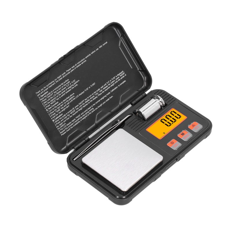200g/0.01g Jewelry Scale LCD Display Mini Portable Electronic Balance Scale with Weight Tweezers - Image 3