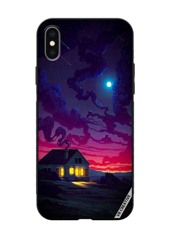 VR CREATIVE Protective Case Cover For Apple iPhone XS Max House Design Multicolour - Image 1