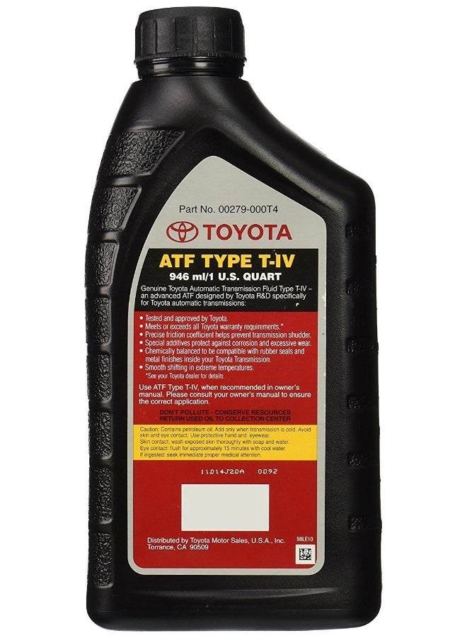 TOYOTA Toyota 00279-000T4 Automatic Transmission Fluid, 192 Ounces, 6 Pack  - Image 2