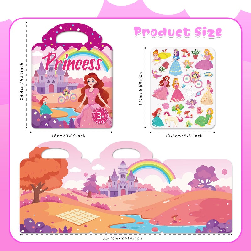 Lerifer Sticker Books for Toddlers 2-4 Years, 5 Sets Reusable Sticker Books for Toddlers 1-3, Jelly Toddler Stickers Travel Toys for Ages 2+ Kids Boys Girls, Encourages Creativity, Focus, Fine Motor Skills - Image 5