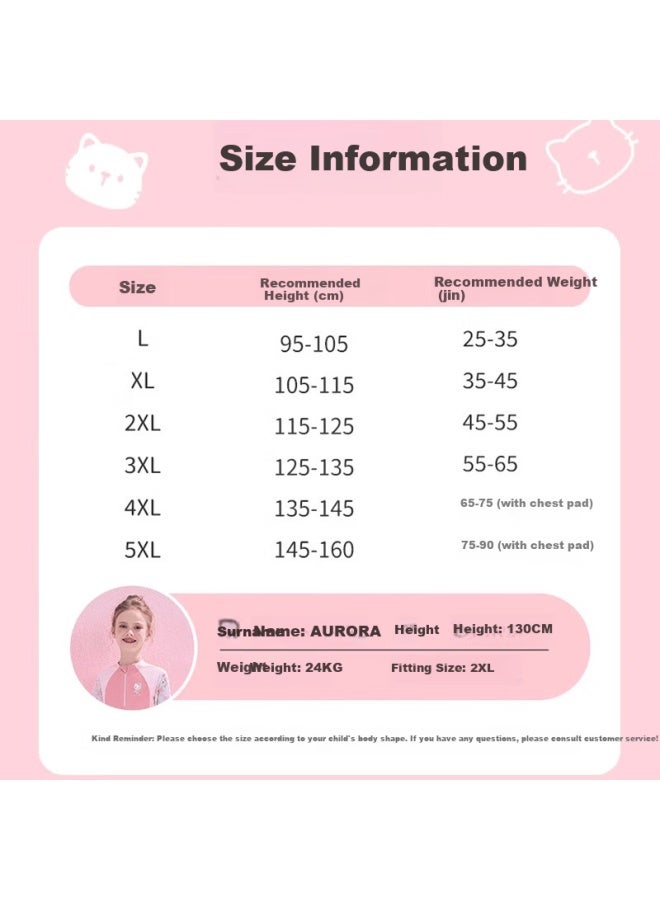F.dyraa & o Kitty Kids' Long Sleeve Sun Protection Swimwear Set A-class Two-piece Kc422c015 Purple Size 130 - Image 2