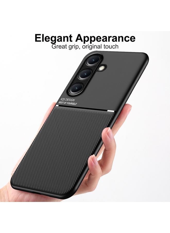 اس-توب جراب لهاتف Samsung Galaxy S25+ 5G جراب هاتف كلاسيكي مائل من مادة TPU مع شريط مغناطيسي من البولي يوريثين الحراري - Image 2