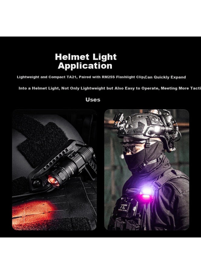 Nextorch Ta21 Red And White Dual-light Tactical Flashlight Edc Portable Mini Outdoor Emergency Self-defense Flashlight - Image 4