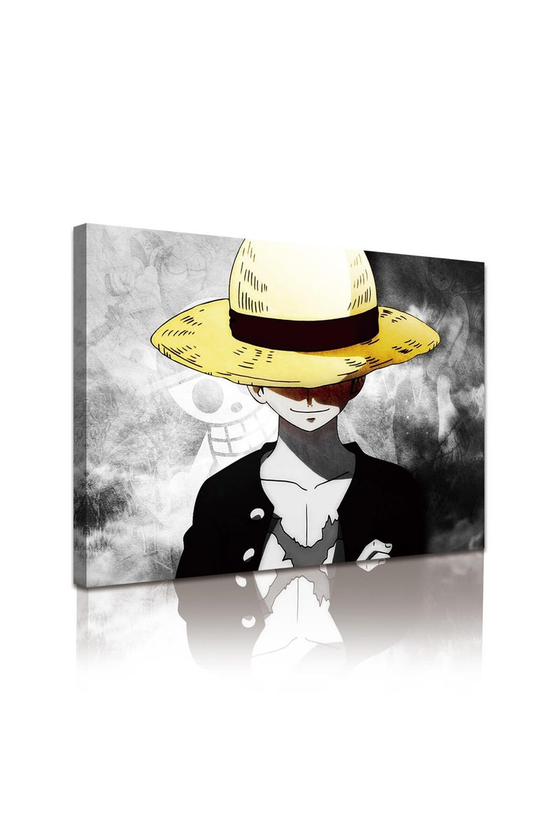 KAIWALK Japanese Anime Poster Luffy Poster Print on Canvas Painting Wall Art for Living Room Decor Boy Gift (With Frame, Q-OP 3-1pcs) - Image 1