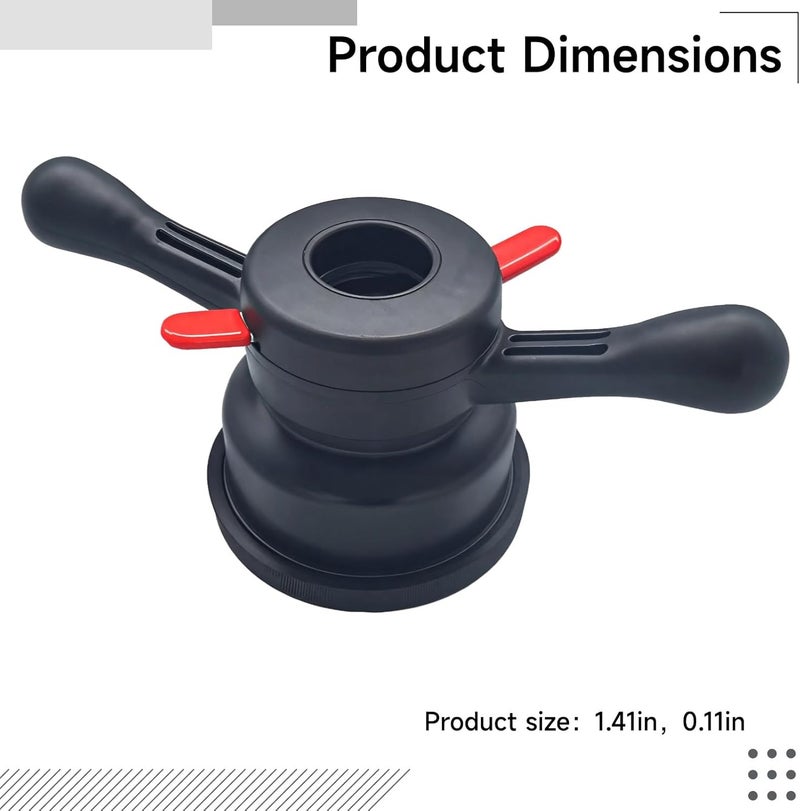 3-Piece Tire Screw Balance Tool, 40Mm Quick Nut; for Tire Balancing Machines, Includes Bowl; High-Strength Locking Tool, 36Mm Thread, 3Mm Pitch - Image 4