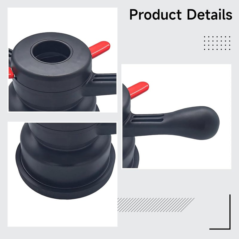 3-Piece Tire Screw Balance Tool, 40Mm Quick Nut; for Tire Balancing Machines, Includes Bowl; High-Strength Locking Tool, 36Mm Thread, 3Mm Pitch - Image 2