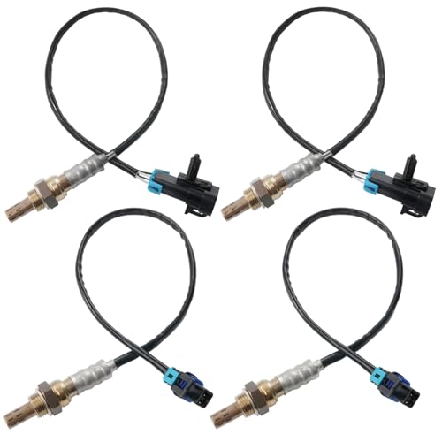 BELKEBIR 4PCS Oxygen Sensor Upstream Downstream O2 Sensor Compatible with 2006-2007 Chevy Avalanche Silverado Suburban 1500 Tahoe, GMC Yukon Yukon XL Sierra 1500, Cadillac Escalade Replace 234-4018 234-4337 - Image 1