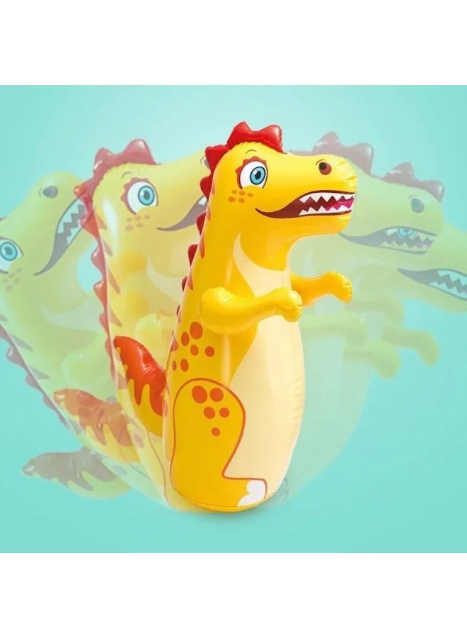 Large Inflatable PVC Thickened Cartoon Dinosaur Toy For Children Aged 3-7 Non Toxic Biodegradable Safe Fun Playtime-Color:Extra Thick Velociraptor - Image 3