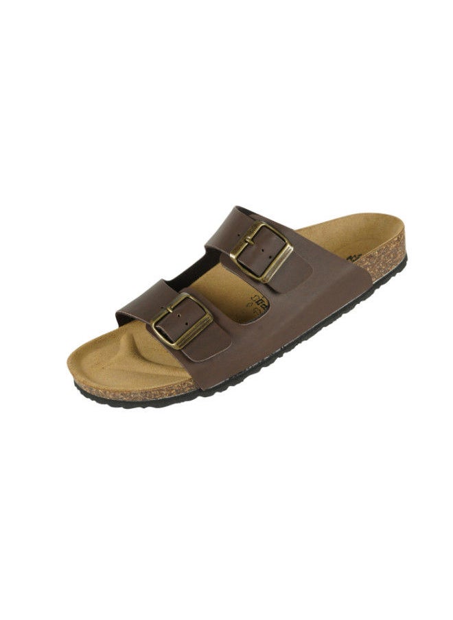 BiOCHIC - Biochic Mens Double Strap Sandals 012-376 1800PR-Maroon - Image 1