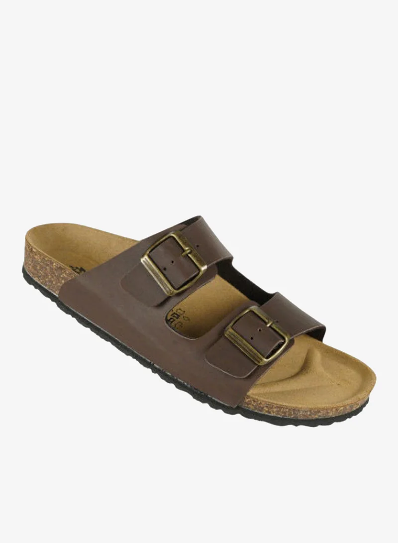 BiOCHIC Biochic Mens Double Strap Sandals 012-376 1800PR-Maroon