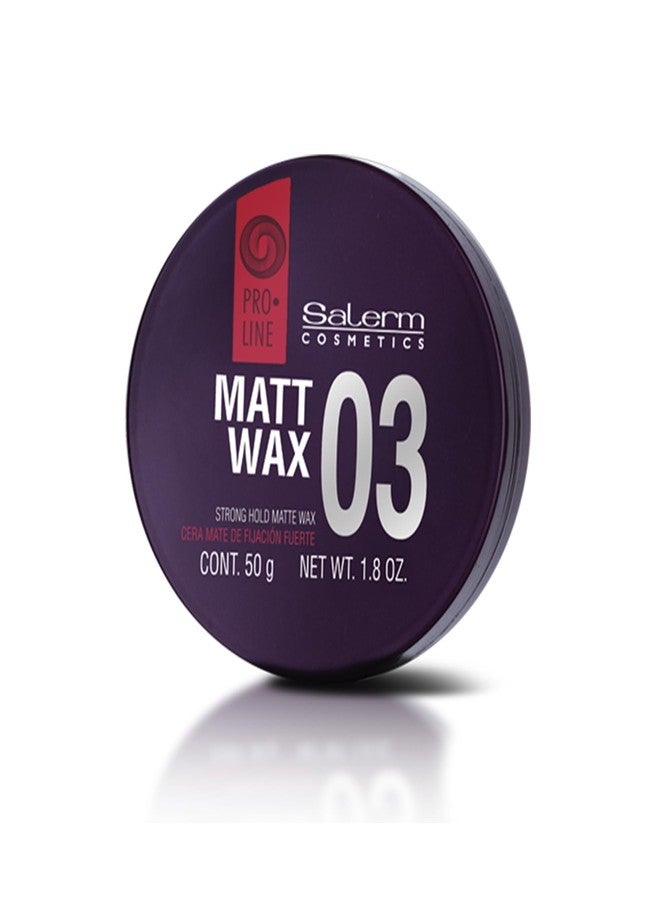 SALERM - Hair Wax - Pro Line Matt Wax 03-50 ml - for Short Hair - Strong and Flexible Hold - Long-Lasting - Matte Finish - Hair Texturizer - Nourishes and Hydrates - Non-Greasy - Image 1