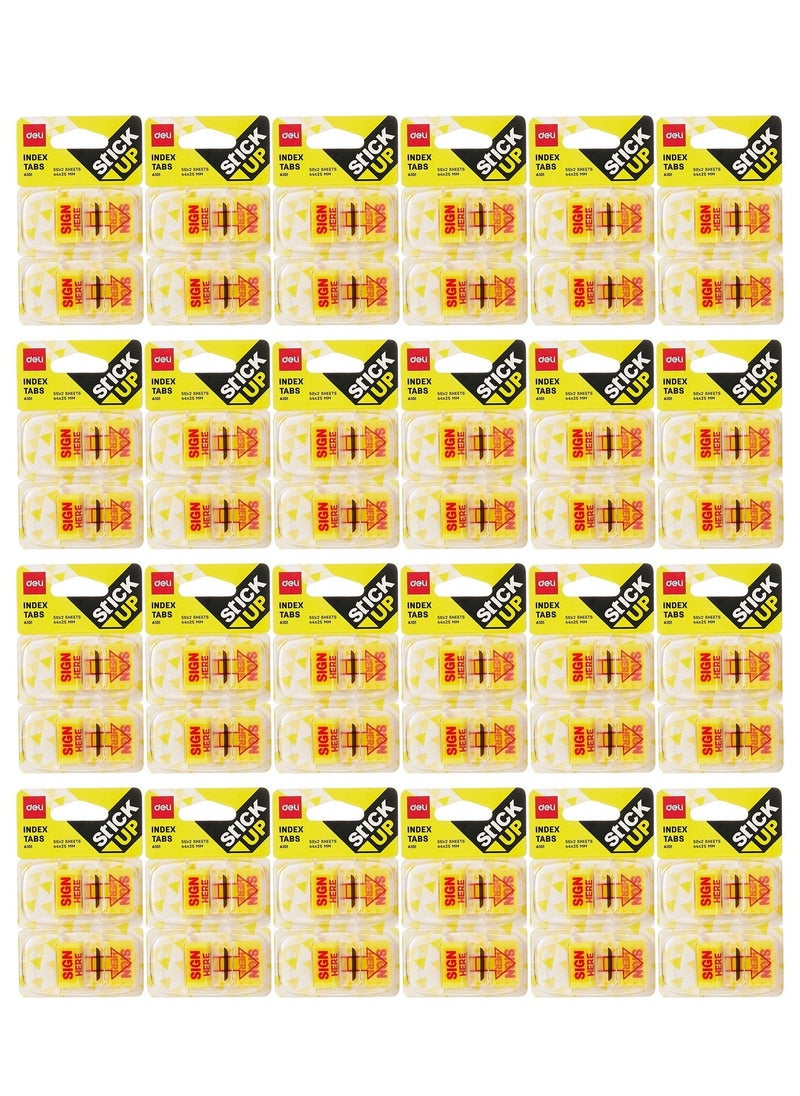 Deli - 24-Pack Sign Here Sticker Multicolour - Image 1