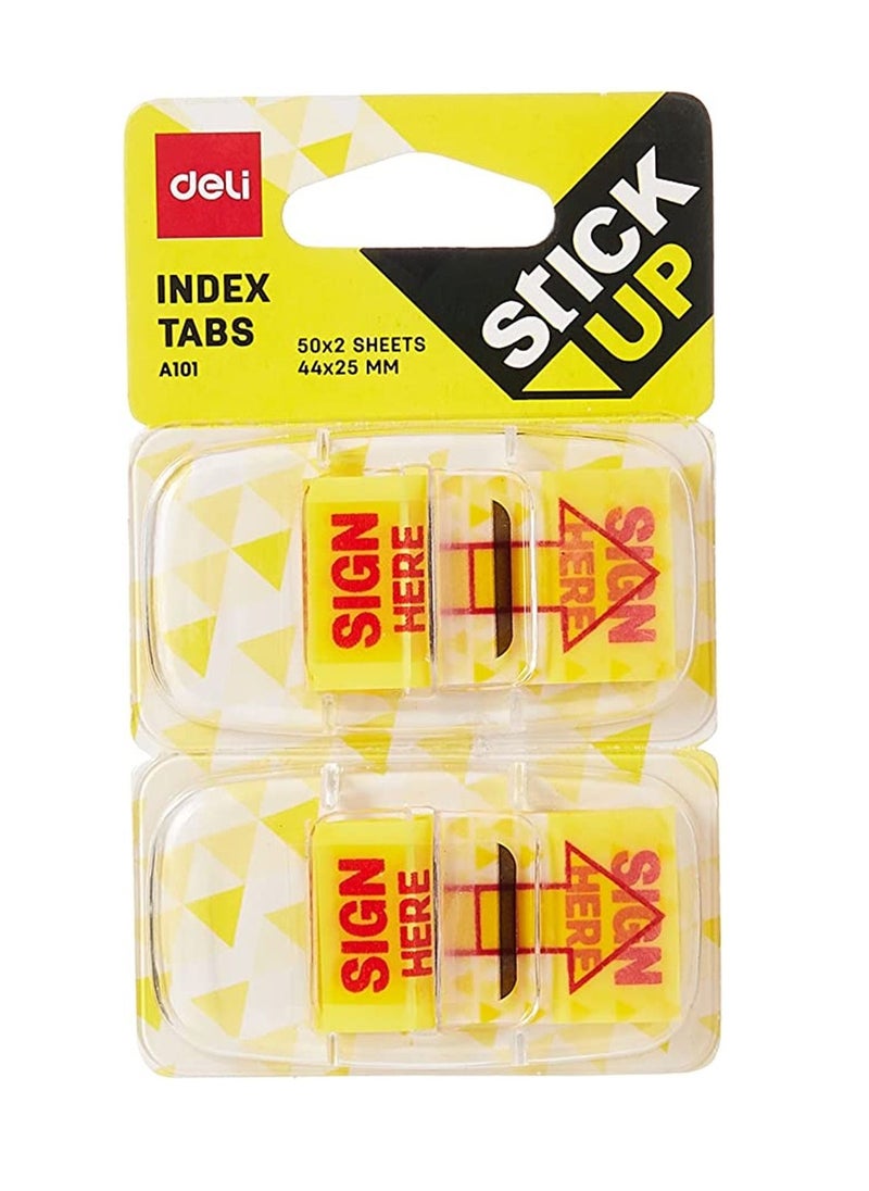 Deli - 24-Pack Sign Here Sticker Multicolour - Image 1