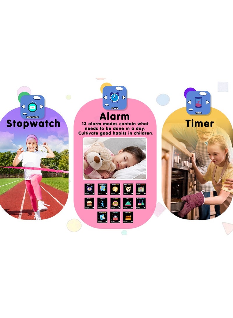 Children's Smart Watch 32 Games, Watch Child Boy Girl HD Camera Music Video Pedometer AudioBook Alarm Clock Smart Watch Children Birthday Gifts for Girls and Boys 3-12 Ys - Image 3