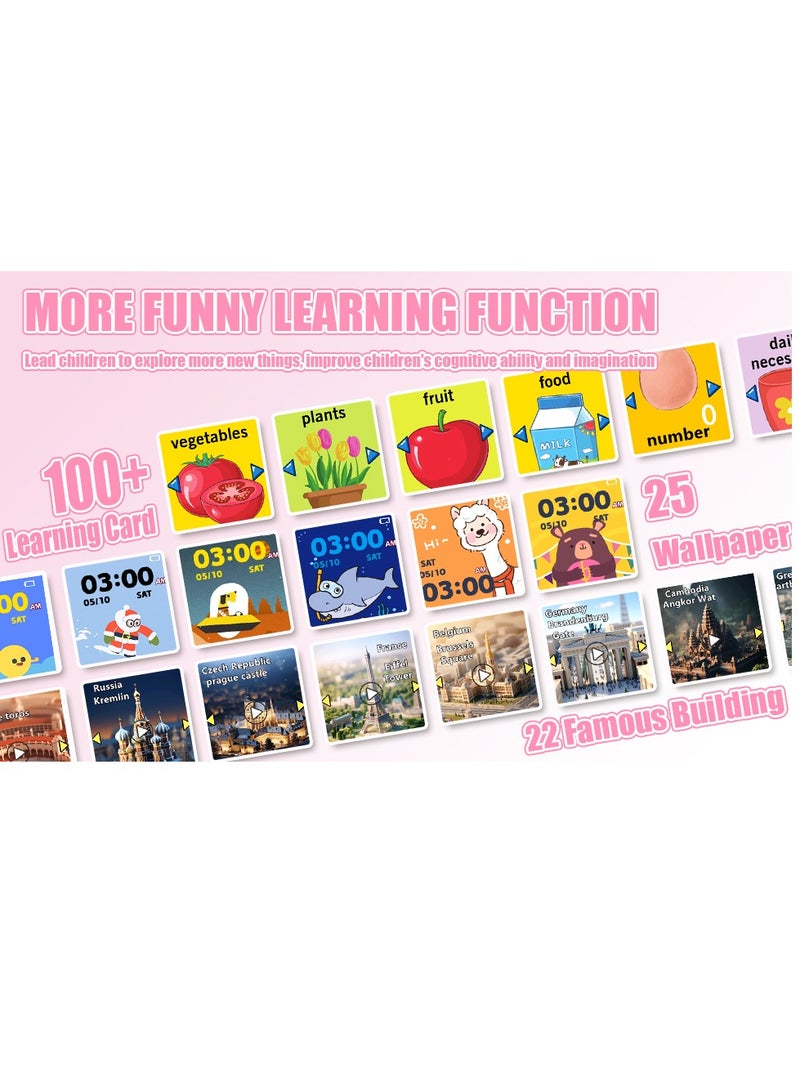 Children's Smart Watch 32 Games, Watch Child Boy Girl HD Camera Music Video Pedometer AudioBook Alarm Clock Smart Watch Children Birthday Gifts for Girls and Boys 3-12 Ys - Image 2