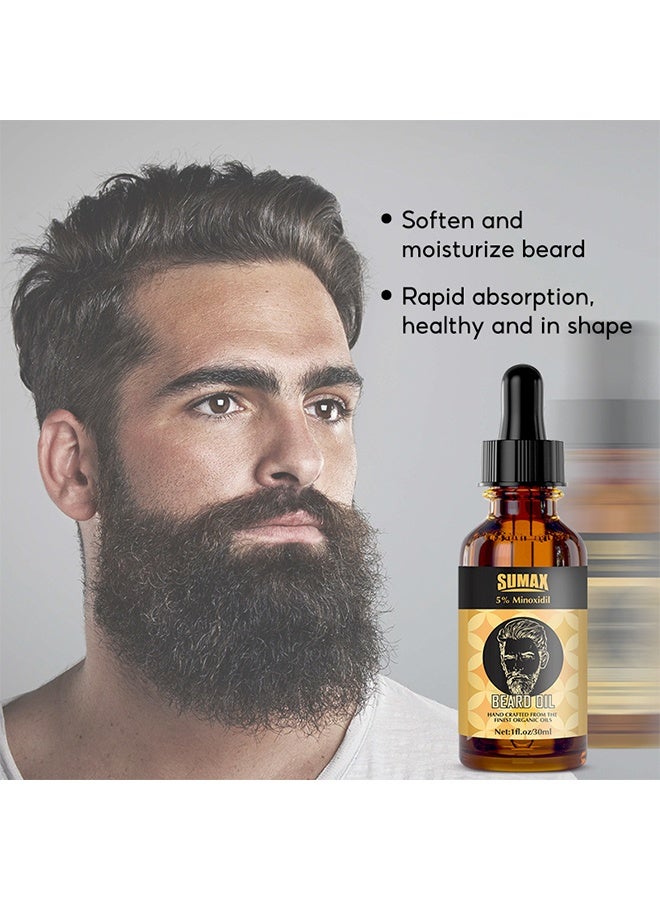 SUMAX BEARD OIL ，Fresh Fragrance Beard Conditioner Softens, Nourishes,Strengthens, Promotes Beard Growth-30ml - Image 3