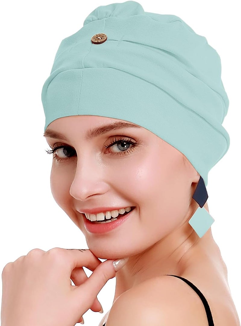 osvyo Cotton Chemo Turbans for Women Cancer Hairloss hat - Cotton Lightweight Headwear Sealed Packaging - Image 3